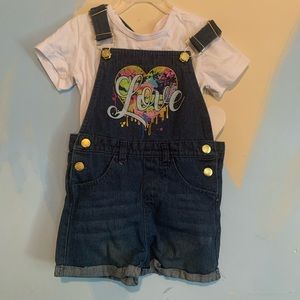 Girl 5/6 short set, new